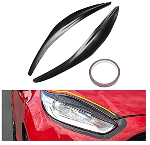 ,Für Ford Fiesta MK7 MK7.5 2012-2017 Auto Scheinwerfer Augenbrauen Abdeckung Trim Scheinwerfer Lampe Aufkleber Augenlider Trim Abdeckung