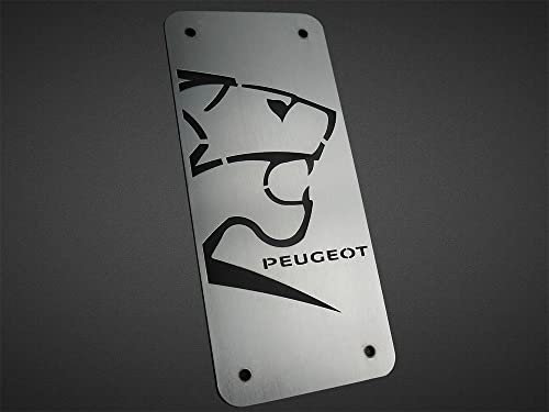 autoCOVR Repose Pieds en Acier pour Peugeot.206 207 208 2008 RCZ, 1 Pièce Inox Accessoires Pédalier Pédales Argent Marchepied Inoxydable Brossé