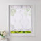 Heichkell Raffrollo mit U-Haken Transparent Raffgardinen Voile Ösenrollo mit Stickerei Vorhang ohne Bohren Violett BxH 120x140cm