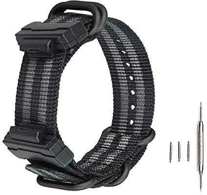G Shock Uhrenarmband, 22 mm Ersatz-Nylon-Uhrenarmband für Casio Herren Damen G-Shock GA-110/100/120/150/200/300/400 GD-100/110/120 G-8900 DW-560 GW-M56 10 DW-6900 G-5600 GW-6900 DW-9052 GLS-8900