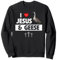I Love Jesus and Hawaiian Geese State Bird Nene Gans Armbanduhr Sweatshirt
