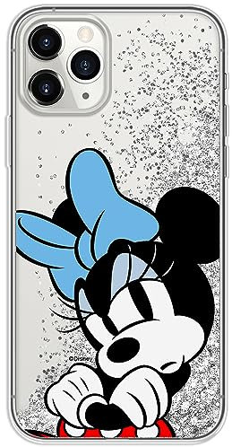 ERT GROUP mobile phone case for Apple Iphone 11 PRO MAX original and officially Licensed Disney pattern Minnie 077 optimally adapted to the mobile phone, with glitter overflow effect
