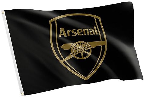 Arsenal Flag FC Gunners Football Soccer Premier League 100% Polyester Indoor Outdoor 3 x 5 feet Baner (Flag B)