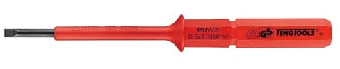 Teng Tools 3MM 1000 Volt Insulated Slotted/Flat Interchangeable Screwdriver Blade - MDV731