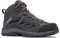 Columbia Crestwood Mid Wp, Scarponi da trekking ed escursionismo impermeabili a vita media Uomo, Dark Grey Deep Rust, 48 EU