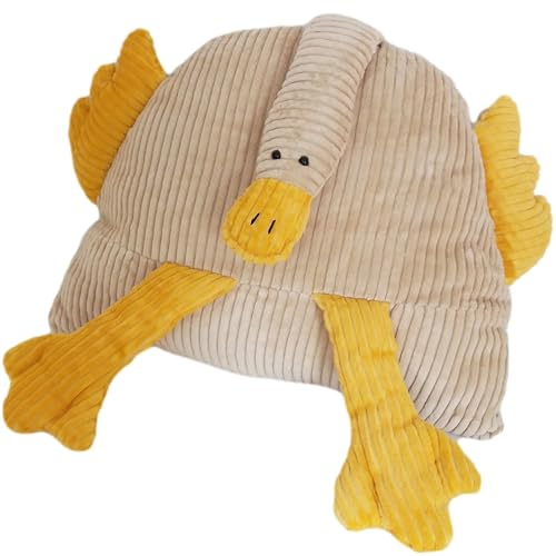 CHINOCO Kuschelkissen Gans XXL 3D Kissen Tierform weich groß Stoffkissen Stofftier Kuscheltier Plüschtier Schmusetier Schmuselkissen Dekokissen Spielzeug Geschenk XXL 43cm