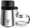 4L Countertop Water Distiller Machine w/Glass Container, 750W Distilled Water Purifier Filter Stainless Steel Interior Distilling Pure Water Maker for Home Office Travel, UK Plug (Black)