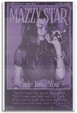 ZaMouss Rockband-Poster, Mazzy Star, Leinwandposter, Wandkunst, Dekoration, Wohnzimmer, Schlafzimmer, Dekoration, Poster, 30 x 45 cm, ungerahmter Stil