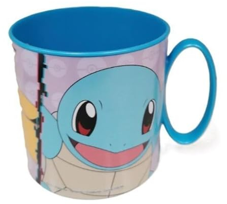 ALMACENESADAN, 5074, Taza apta para microondas, capacidad 390ml, producto reutilizable; (Pokemon)