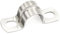 Ø 8 mm fixation grillage rigide sur mur,FamlTol 20 Pièces fixation grillage rigide 2 trous collier de serrage Pour la fixation de tuyaux et de câbles