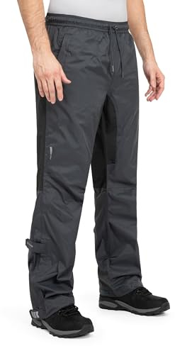 Höhenhorn Pluvia Herren Regenhose wasserdichte Überziehhose Wassersäule 5.000 mm Atmungsaktive Outdoorhose mit Transportbeutel