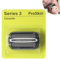 WUSANNA Scherkopf Serie 3 für Braun für Braun Series 3 Scherkopf S3 Rasierer 3 Schneidkopf aus rostfreiem Stahl Taktiler Komfort (Schwarz).