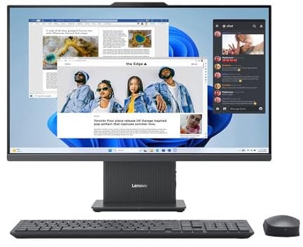 Lenovo IdeaCentre 27 Touchscreen All-in-One Computer Computer - AMD Ryzen 5 7535HS, Windows 11, Radeon 660M Graphics, 1TB M.2 2280 PCIe SSD, 16GB DDR5 RAM, Wi-Fi
