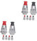 ABOOFAN 2 Set 2 Set Pentola A Pressione Valvola di Sicurezza Pentola A Pressione Valvola Ninja Foodi Pentola di Ricambio Ninja Foodi Pentola A A Pressione 6 Pezzi * 2