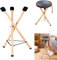 TAZZOR Handpan Drum Ständer, Haltbarer Ätherischer Trommelständer, Massivholz Verstellbar Dreieck Ausziehbar Snare Halter, Ständer Für Ätherische Trommel/Handpan (10 Zoll-15 Zoll) (Height: 70-75cm)