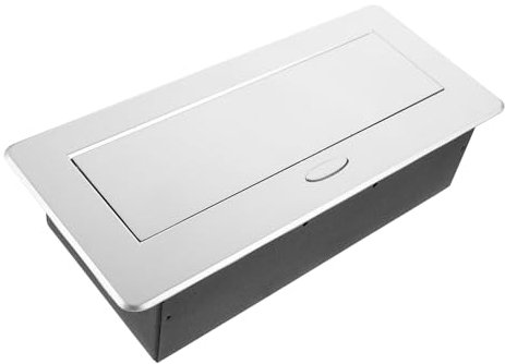 OSALADI Steckdosenbox Für Konferenzräume Runde Pop-up-Steckdose Mit Gedämpftem Mechanismus Für Besprechungssteckdosen Und Pop-up-Ausgang