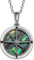 Paua shell Compass rose necklace