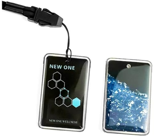 Newone Quantum Card Tarjeta Cuántica Nume-Karte mit Ionen-Halskette, Silikonkette, 54 x 34 mm, Harz, ohne Edelstein, 54*34mm, Harz, Kein Edelstein