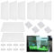 ZDNT 8 Stück Aquarium Trennwand Aquarium Tank Grid Trennung Brett Aquarium Isolation Kunststoff Gitter Fisch Tank Isolation Divider mit 8 Aquarium Divider Saugnap für Aquarium Unten Box (Weiß)