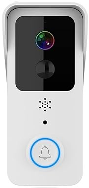 SMTYXS Smart Home Visual Doorbell 2.4G/5G Dual WiFi Outdoor Doorbell Waterproof AC/Wireless PIR Intercom Night Vision(Option 3 Add 32G TF Card)