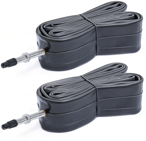 700x25/32C Fahrradschläuche Kompatibel 28x1,00 700x25C 28x1,10 700x30C 28x1,25 700x32C Schläuche, 28 Zoll Schläuche ETRTO 25/32-622, FV48mm Presta Ventil