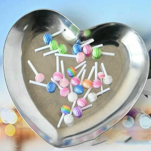 20/50/100 Stück gemischte süße Lollipop-Nagelkunst-Charms, 6 mm, 3D, Kawaii, Mini-Sommer-Süßigkeiten, Nageldekorationen, DIY-Bastel- und Maniküre-Zubehör, 1 (6 mm, 20 Stück)