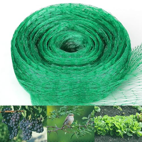 Filet Anti Oiseaux 4 x 6 M, Filet de Protection Anti-Oiseaux, Filet Protection Oiseaux Anti Pigeon, Filet Jardin Potager pour Protéger Fruits Fleurs Arbres des Animaux Parasites Oiseaux