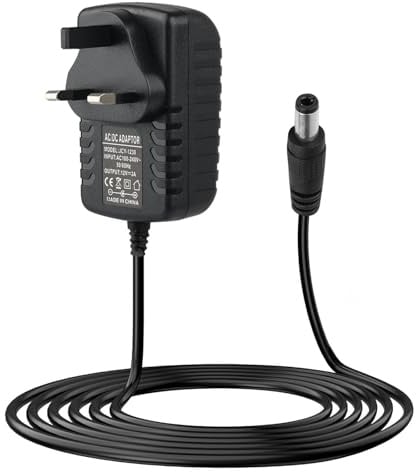12V 3A Power Supply Adapter,36W AC 100-240V to DC 12V Transformer Charger with UK Plug 5.5x2.5mm Jack 12 Volt Power Supply Universal Wall Charger for CCTV Camera, LED Strip Lights, Router, Monitor