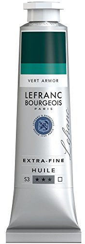 Lefranc Bourgeois Extra-Fine Oil Paint, Artists Quality, Armor Green, 40ml Tube