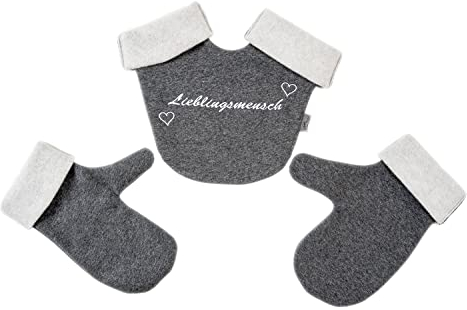 Goldi-Design Partnerhandschuhe Set Lieblingsmensch aus Doppelfleece in Deutschland hergestellt