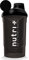 Nutri + Classic Shaker schwarz 600 ml für unterwegs - Sport Fitness Bodybuilding - mit Schraubverschluss und Siebeinsatz - BPA-frei Plus Wave