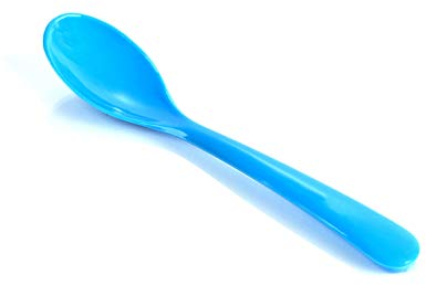 Kimmel Eierlöffel Babylöffel Dessertlöffel (6 Stück) Mehrweg, Kunststoff, Hellblau, 21-000-3308-1