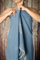 Happy Towels Hamamtuch | Badetuch | Saunatuch | Extra Lang & Weich Gewebt | 210 cm x 95 cm | 60% Tencel™ Lyocell und 40% Baumwolle | Fairtrade (Kapitänsblau und Weiß, 1)