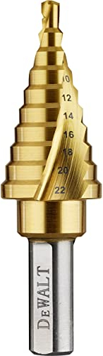 DT90246 10 Diameter Titanium Coated Self Centering Step Drill Bit DeWalt