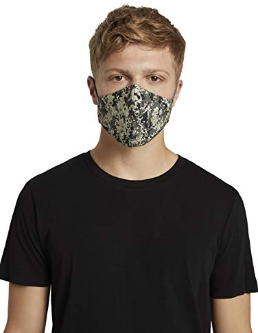 TOM TAILOR Herren Stoffmaske wiederverwendbar 1025196, 10392 - Camouflage Aop, ONESIZE