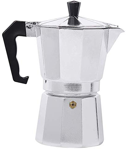 TOP VENDOR Coffee Maker Pot 1 Cup, 2Cup, 4Cup, 6 Cup, Aluminium Percolator Espresso Maker Traditional Stovetop Coffee Maker Pot for Outdoor Home Office (2 Cups)