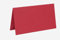 Paper24 je 25 farbige Blanko Tischkarten, Platzkarten 5x9 cm in Rot