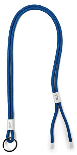 Pantone Design-Schlüsselband Adjustable Lanyard, Cross Body Key Chain, Verstellbarer Schlüsselanhänger zum Umhängen, robust und farbenfroh, Classic Blue 19-4052