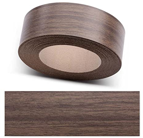 ben+camilla.com Kantenumleimer zum Aufbügeln | Nussbaum 30 mm x 10 m Rolle (glatt matt) | Premium Qualität für professionelle Ergebnisse | Kantenschutz