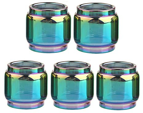 Pang-qingtian 5 stücke Regenbogen. Blase Ersatzglaszentrifugenröhren passen for TFV16 9ML. TFV18 7,5 ml Whirl 22 Aladdin Hastur Mtl Fit for Mini Morph 2 Glas (Größe : Fit for TFV18 Tank 7.5ml)