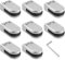 AUTOUTLET 8 PCS Pince Verre 6-8mm en Acier Inoxydable 304 Réglable Angulairement Fixation Miroir Mural pour Garde-Corps d'Escalier Clôture de Piscine