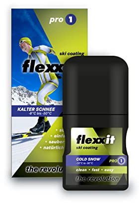 flexxit Pro 1 Ski Wachs Alternative - für Abfahrt und Langlauf Ski - hält über 100 Km - Empfohlen von Profis wie David Zobel…