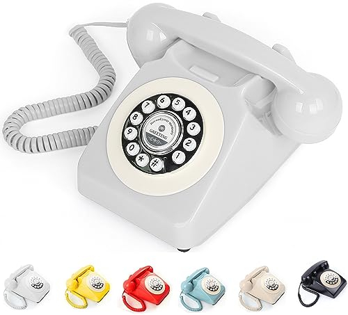 ROOMEDAL Audio-Gästebuch, Hochzeitstelefon, Aufnahme von Benutzerdefinierten Audio-Nachrichten mit Gästebuch, Retro-Telefon, Audio-Gästebuch für Hochzeit, Geburtstag, Party, Geständnis