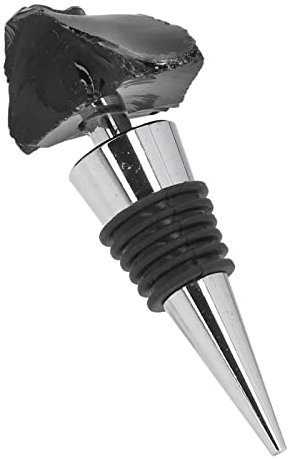 TOPINCN Wine Stopper Wine Corks Wine Stoppers Irregular Shape Topper Design Distinct Wine Bottle Stopper Unique Door Stops (Obsidian)