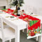 Weihnachten Tischläufer, Weihnachtstischdecke Weihnachtsmann Weihnachtsbaum Rentier Baum Tischdeko Weihnachten Saisonnal Winter Küche Tisch Dekoration Drinnen Urlaub Party Dekor 35x180 cm