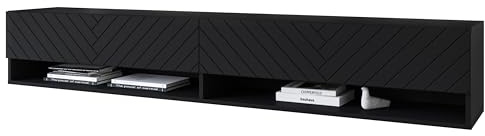 Muebles Slavic TV-Ständer, Schwarz, 140/180 cm, Modern, Home/Furniture