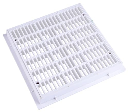 VANZACK Schwimmbecken Bodenablauf Quadratischer Hauptablauf Abflusswerkzeug Für Pools Im Freien Langlebig Für Wasserparks Spas Aquarien Und Teiche Weiß
