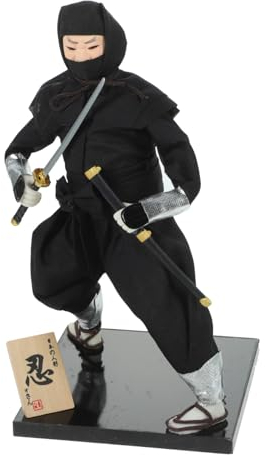 UPKOCH Japanische Puppe Samurai Ninja Humanoide Puppe Japanische Wohndekorpuppe (Ninja Jahr 2) 1Stk Wohnkultur bürodeko japanische Haushaltsgeräte Geisha-Kimono-Skulptur Ornament Modelle