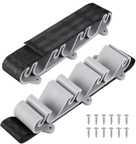 RunNico 2 Pack Boating Vertical Fishing Rod Holders,Fishing Rod Holder,Boating Vertical Fishing Rod Rack for Storage,Fishing Pole Strap for Boat Deck