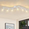 Lichtmaler Deckenspot E14 Deckenstrahler 6 Flammig - Deckenleuchte Weiß Deckenlampe Industrie Strahler Spotlampe Lang Drehbar 350° für Schlafzimmer Wohnzimmer(ohne Leuchtmittel)